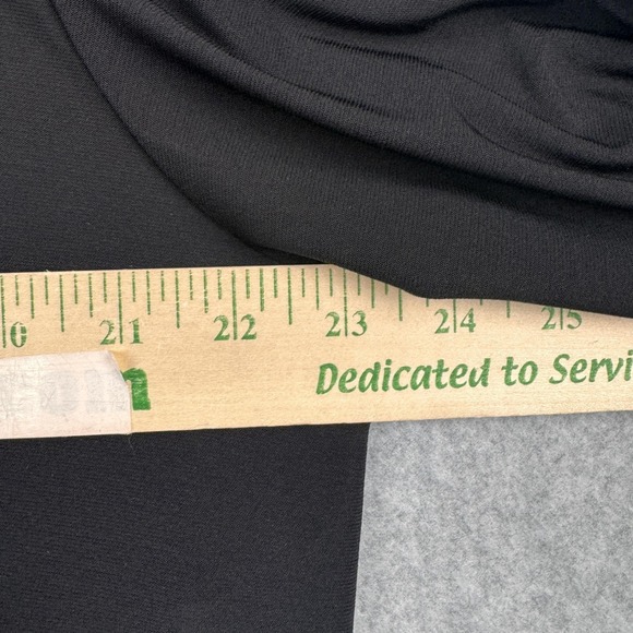 Ali Miles Top Womens XL Black White 3/4 Sleeve Tunic V Neck Boho Artsy Stretch - Picture 7 of 8